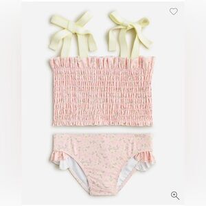 minnow™ X crewcuts J.Crew girls' smocked two-piece swimsuit  9 - 10